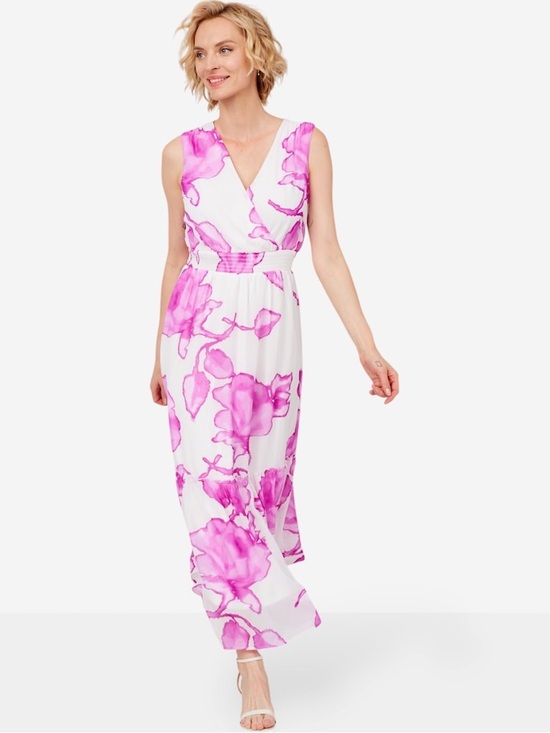 Hailey lyn Dresses & Skirts - NWT Hailey Lyn Pink Floral Faux Wrap Maxi Dress 3X Plus Size
